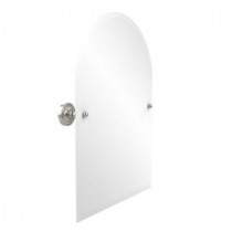 Prestige Regal Collection 21 in. x 29 in. Frameless Arched Top Single Tilt Mirror with Beveled Edge in Polished Nickel