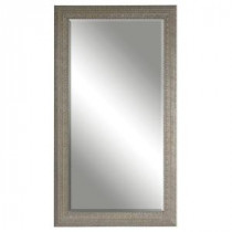 68.5 in. x 38.5 in. Silver-Champagne Rectangle Framed Mirror