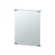 Landscape Mirror 19.63 in. x 25.38 in. Framed Single Wall Mounted in Chrome