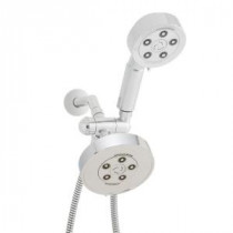 Neo 6-Spray Hand Shower and Shower Head Combo Kit in Polished Chrome