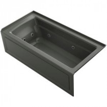 Archer 5-1/2 ft. Whirlpool Tub in Thunder Grey