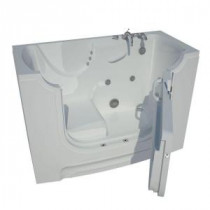 5 ft. Right Drain Wheel Chair Accessible Whirlpool Bath Tub in White