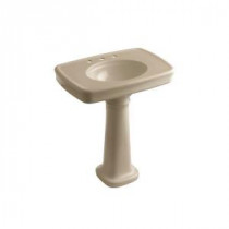 Bancroft Pedestal Combo Bathroom Sink in Mexican Sand
