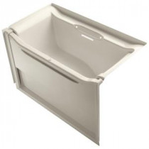Elevance 5 ft. Right Drain Soaking Tub in Almond