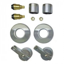 2 Valve Rebuild Kit for Tub and Shower with Chrome Handles for American Standard