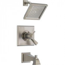 Dryden TempAssure 17T Series 1-Handle Tub and Shower Faucet Trim Kit Only in Stainless (Valve Not Included)