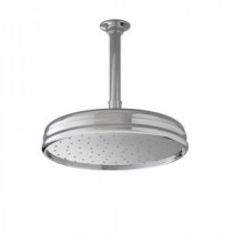 1-Spray 10 in. Traditional Round Rain Showerhead in Polished Chrome