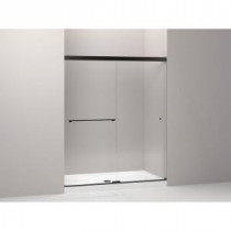 Revel 59-5/8 in. W x 70 in. H Sliding Shower Door in Anodized Dark Bronze