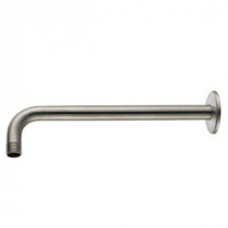 12 in. Right Angle Shower Arm with Flange, Brushed Nickel