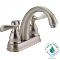 Windemere 4 in. Centerset 2-Handle Bathroom Faucet in Stainless