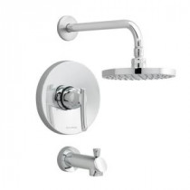 Green Tea 1-Handle Tub and Shower Faucet Trim Kit in Polished Chrome (Valve Sold Separately)