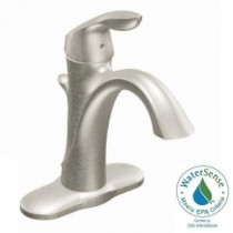 Eva Single Hole Single Handle High-Arc Bathroom Faucet in Brushed Nickel