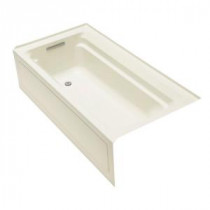 Archer 6 ft. Left-Hand Drain with Integral Apron Soaking Tub in White