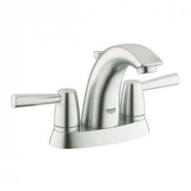 Arden 4 in. Centerset 2-Handle Bathroom Faucet in Brushed Nickel-Infinity