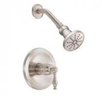 Sheridan Single-Handle Pressure Balance Shower Faucet Trim Kit in Brushed Nickel (Valve Not Included)