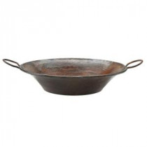 Round Miners Pan Hammered Copper Vessel Sink in Oil Rubbed Bronze