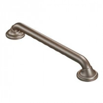 Designer Ultima 12 in. x 1-1/4 in. Screw Grab Bar with Curl Grip in Old World Bronze