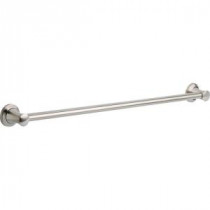 Transitional Decorative ADA 36 in. x 1.25 in. Grab Bar in Stainless