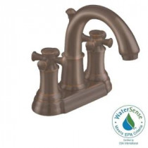 Portsmouth 4 in. Centerset 2-Handle Bathroom Faucet in Oil Rubbed Bronze