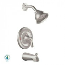 Banbury Single-Handle 1-Spray Tub and Shower Faucet in Spot Resist Brushed Nickel