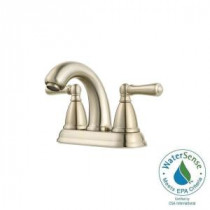 Canton 4 in. Centerset 2-Handle High-Arc Bathroom Faucet in Brushed Nickel