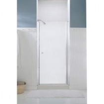 Finesse 32-3/4 in. x 65-1/2 in. Semi-Framed Pivot Shower Door in Silver