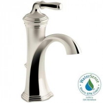 Devonshire Single Hole 1-Handle Bathroom Faucet in Vibrant Polished Nickel