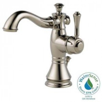 Cassidy Single Hole Single-Handle Bathroom Faucet in Polished Nickel with Metal Pop-Up