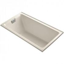 Tea-for-Two 5.5 ft. Left Drain Soaking Bath Tub in Almond