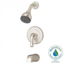 Unity Single-Handle 1-Spray Tub and Shower Faucet in Satin Nickel