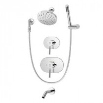 Sereno Pressure Balance 2-Handle 1-Spray Tub and Shower Faucet with Hand Shower in Chrome