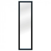 13-1/4 in. W x 50-1/4 in. H Framed Door Mirror in Black