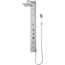 51-3/8 in. 3-Jet Shower Panel System with Massaging Directional Jets in Stainless Steel