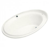 Purist BubbleMassage 6 ft. Reversible Drain Drop-In Bathtub in White