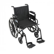 Viper Plus GT Wheelchair with Removable Flip Back Adjustable Arms, Adjustable Desk Arms and Swing-Away Footrests