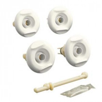 Flexjet Whirlpool Trim Kit with 4-Jets in Biscuit