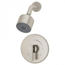Dia 1-Handle Shower Faucet Trim Kit in Satin (Valve Not Included)