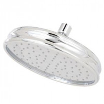 1-Spray 8 in. Traditional Round Rain Showerhead in Polished Chrome