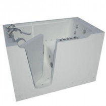 5 ft. Left Drain Walk-In Whirlpool and Air Bath Tub in White