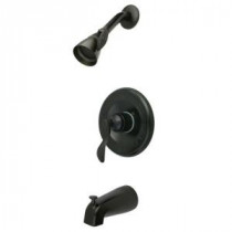 French Single-Handle 5-Spray Tub and Shower Faucet in Oil Rubbed Bronze