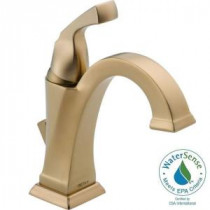 Dryden Single Hole Single-Handle Bathroom Faucet in Champagne Bronze