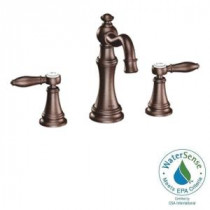 Weymouth 8 in. Widespread 2-Handle High-Arc Bathroom Faucet Trim Kit in Oil Rubbed Bronze (Valve Sold Separately)