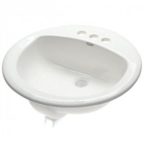 Rondalyn Self-Rimming Bathroom Sink in White