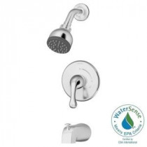 Unity Single-Handle 1-Spray Tub and Shower Faucet with Stops in Chrome