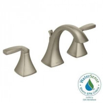 Voss 8 in. Widespread 2-Handle High-Arc Bathroom Faucet Trim Kit in Brushed Nickel (Valve Sold Separately)