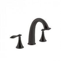 Finial 8 in. 2-Handle High Arc Bathroom Faucet Trim Kit in Oil-Rubbed Bronze (Valve Not Included)
