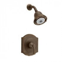Portsmouth 1-Handle Shower Faucet Trim Kit with Square Escutcheon in Oil Rubbed Bronze (Valve Sold Separately)