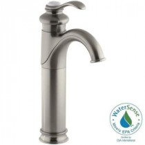 Fairfax Tall Single Hole Single Handle Low-Arc Bathroom Faucet in Vibrant Brushed Nickel