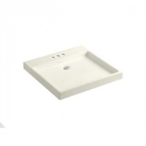 Purist Wading Pool Wall-Mount Bathroom Sink with in Biscuit