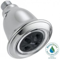 H2Okinetic 1-Spray 4 in. Fixed Shower Head in Chrome